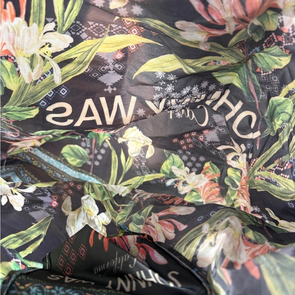 Johnny Was Black and Multicolor Floral Tote - Picture 5 of 5